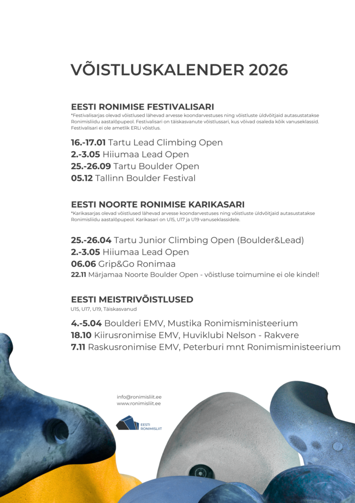 Uus võistluskalender!